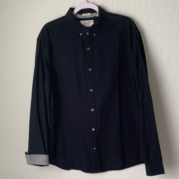 On Original Penguin by Munsingwear Men's Black Button-Down Shirt Size XXL - Picture 1 of 8
